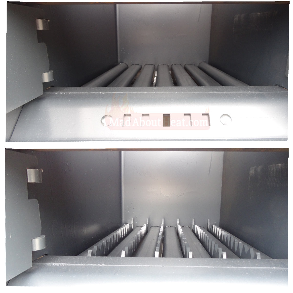solid fuel boiler grate, fire box size